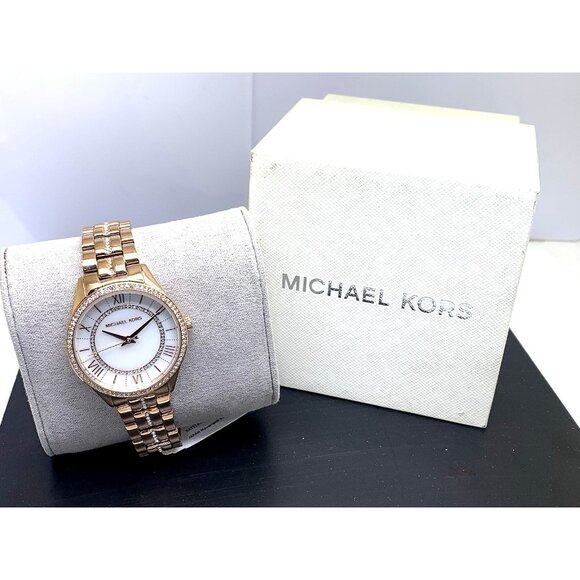 Michael Kors Women\'s Watch MK3716 Quartz Mother of Pearl Dial 33mm Rose Gold main image 10